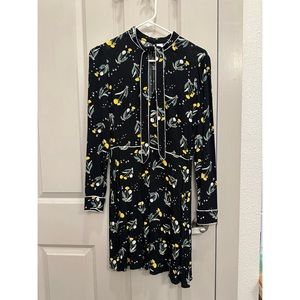 H & M Black Floral Dress